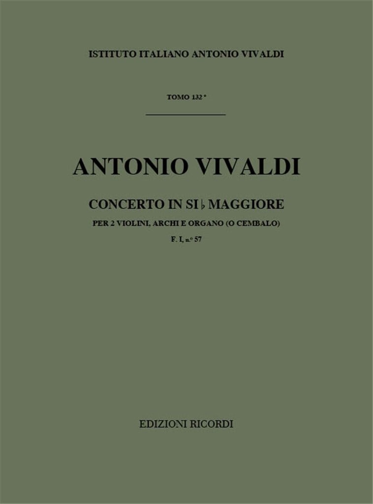 Concerti Per Vl., Archi E B.C.: Per 2 Vl.